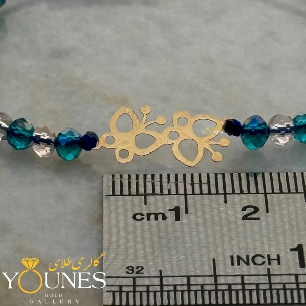 دستبند دو پروانه طلا لیزری